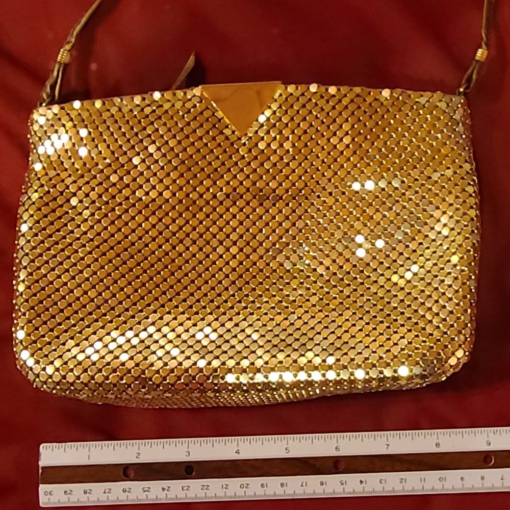 Evening Party Purse Gold Mesh